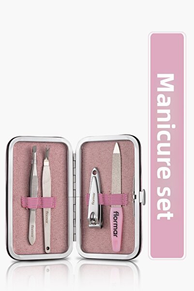 Flormar مجموعة مانيكير مكونة من 4 قطع (مسمار M.-أنبوب-لحم أظافر T.-CIMBIZ) - مجموعة مانيكير - 036 -8690604598465