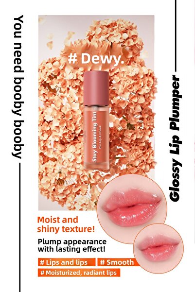 UNPA Moist and Vibrant Coral Tone Cheek and Lip Tint Unpa Bubi Bubi Stay Blooming Tint