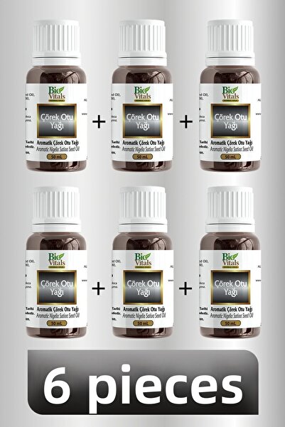 Bio Vitals 50 مل 6 قطع زيت الكمون الأسود