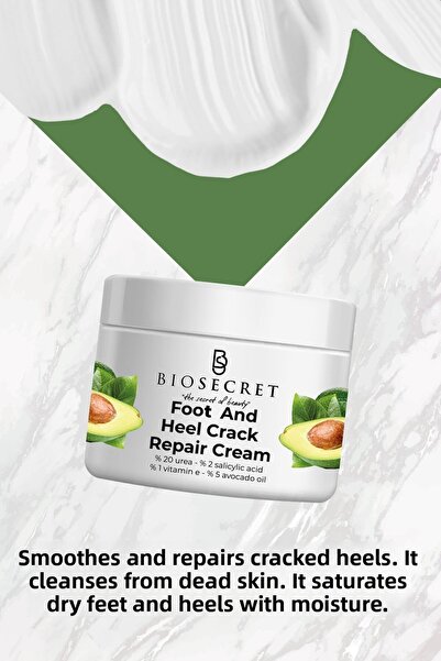 Biosecret 100ml Cream Colored Foot and Heel Crack Removal - Bıo54