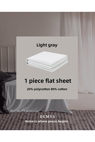 Demya Home Cotton Single Flat Sheet 160X240 cm