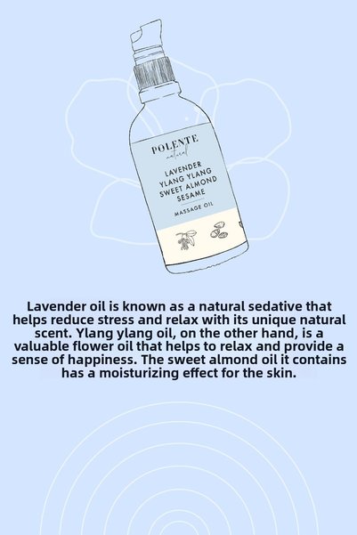 Polente Natural Lavender and Ylang Ylang 100 ML Calming Massage Oil
