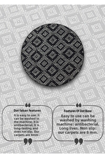 Chilai Home Comfort Diameter Bathroom Carpet 100X100 cm Djth