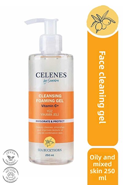 Celenes خبز البحر 250 مل - غسول تفتيح وتوحيد لون البشرة، جل للبشرة الدهنية وا...
