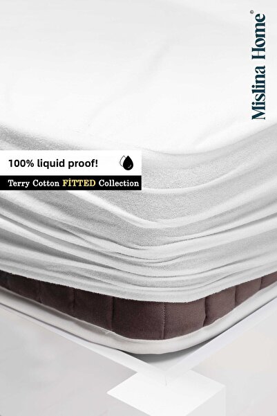 Mislina Home Tekutá froté bavlna Vodotesná Jednodielna dvojitá detská matrac s úplným okrajom Chránič tichého matraca
