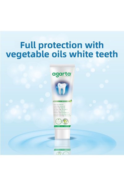 Agarta 3 Pieces Natural Fluoride-Free Plant Extract Toothpaste 100 ml