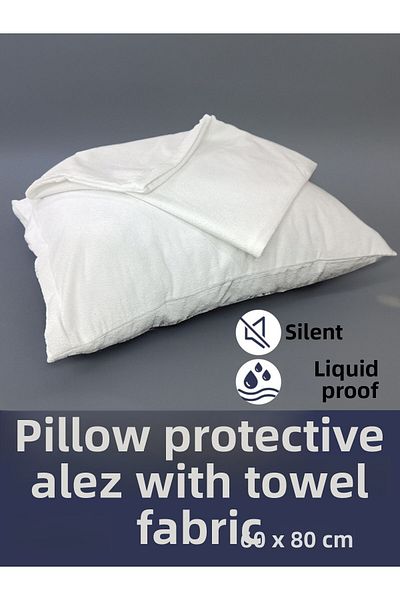 Piyes Home 2-Piece Liquid-Proof Zippered Towel Pillow Mat 60 X 80