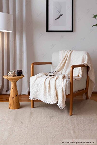 Embays 100X200 cm Muslin 100% Cotton Tv Blanket, Multi-Purpose Muslin Blanket, Cotton Blanket