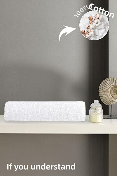 Anılsan Prosop de baie alb 90x150 cm - 100% bumbac, spa și hotel pentru utili...