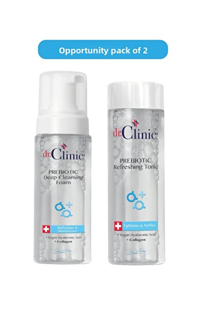 Dr. Clinic منشط بريبيوتيك ورغوة تنظيف الوجه