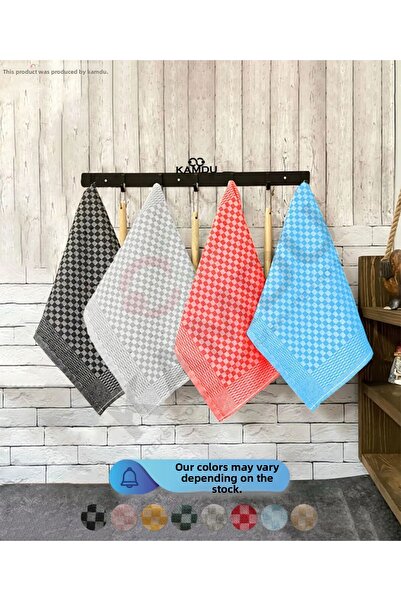 Embays Set of 4 - 40X60Cm Checkered Patterned Kitchen and Hand Drying Towels