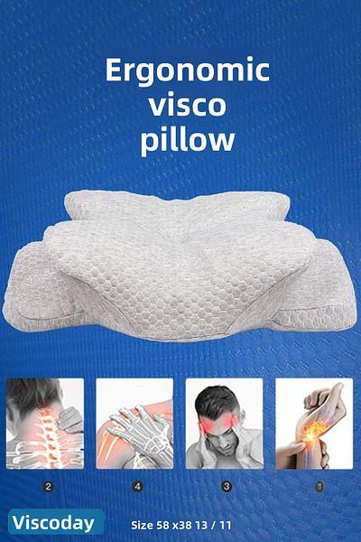 viscoday Royalrelax Orthopedic Visco Pillow - Beauty Pillow with Neck Herniation and Pain Support