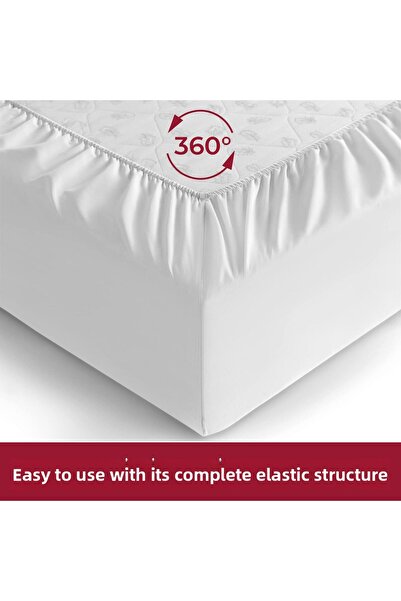 by ballı biocotton Luks 100% Cotton Biocotton - Elastic Single/double/king Size/baby Bedsheet Combed Cotton