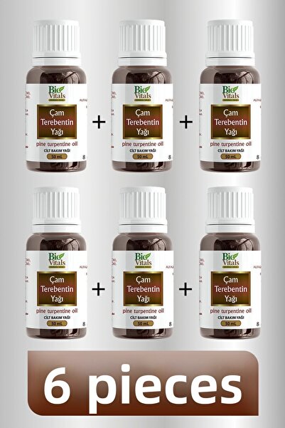 Bio Vitals 50 مل 6 قطع زيت الصنوبر التربنتين