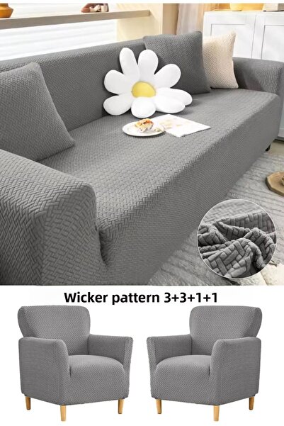 Bright Home 3.3.1.1 Husă pentru scaun Husă pentru scaun Set de huse pentru canapea din material textil de casă