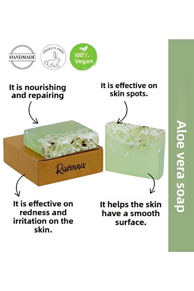 RAVENNA صابون الصبار بالجلسرين 120 جرام