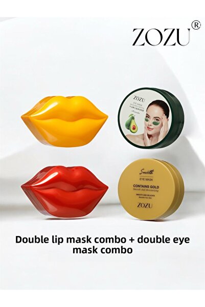 ZOZU ® Double Eye Mask and Double Lip Mask 4-Piece Care Set