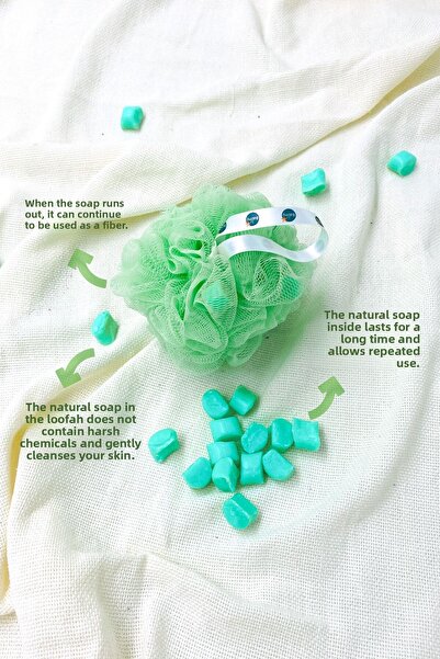 Balmy منشفة حمام مع صابون زهرة الزيتون