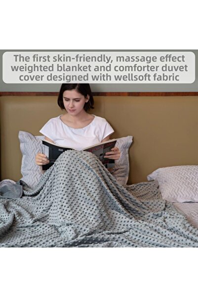 Terapise Wellsoft Quilt / Weighted Blanket Duvet Cover Double for Winter and Spring Months, 200x220cm