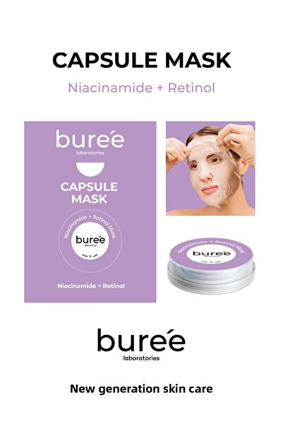 Buree Laboratories قناع كبسولات النياسيناميد والريتينول