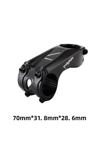 Choice مقود دراجة جبلية Viaron أسود بزاوية سلبية 17 درجة من سبائك الألومنيوم ...