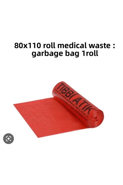 gökçem كيس قمامة رول نفايات طبية 80*110