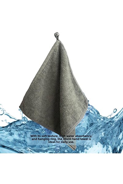 MEŞELİ TEKSTİL 3 Pieces Multi-Purpose 30X30 Kitchen Travel School Caravan Ablution Care Towel