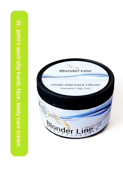 Blonder Line كريم لليدين والوجه والجسم، بزيت نبتة سانت جون - كريم مرمم للطفح ...