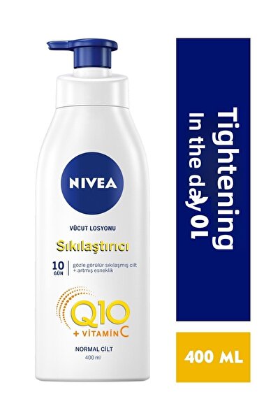 NIVEA Q10 + فيتامين C 400 مل - ترطيب لمدة 48 ساعة، لوشن لشد الجسم لمدة 10 أيام