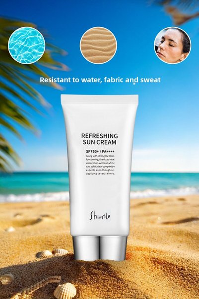 Shionle Refreshing Effective Spf50 Pa Korean Sunscreen |   Water Based, Oil Free, Cooling Korean Sunscreen