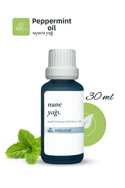 sabunal زيت النعناع 30 مل - زيت العلاج العطري للعناية بالبشرة والمنعش