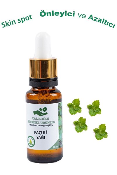 Çalıkoğlu Bitkisel Ürünler زيت الباتشولي الطبيعي والنقي - يقلل من عيوب البشرة، 20 مل