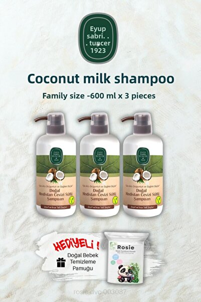 Eyüp Sabri Tuncer 600 مل شامبو حليب جوز الهند