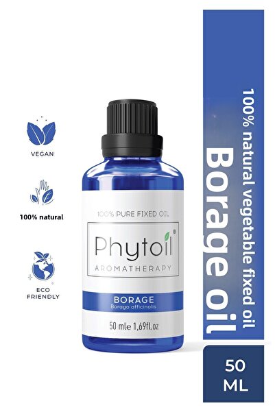 phytoil Organic Borage Oil – Borage Oil 100% Natural Herbal Fixed Oil 50 ml