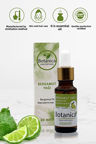 botanica 20 مل زيت البرغموت - الحمضيات أورانتيوم البرغميا - ناشر مهدئ