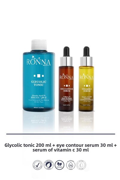 Ronna Beauty Eye Contour Brightening and Color Tone Equalizing Skin Care Set
