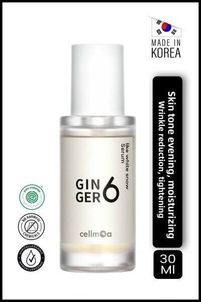 Ginger6 سيروم العناية بالبشرة مثل الثلج الأبيض 30 مل | مضاد للشيخوخة والتجاعي...