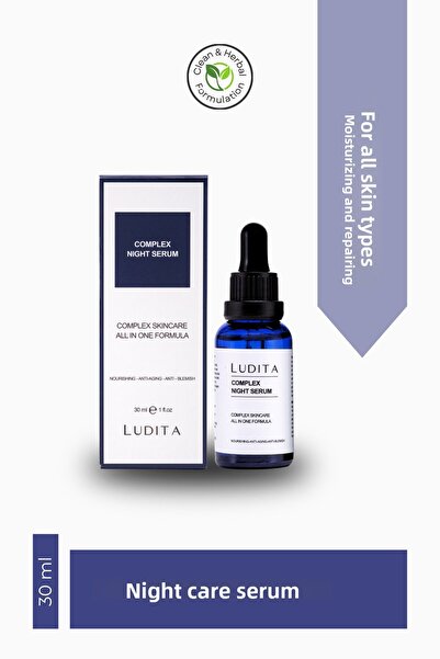 LUDITA Complex Night Serum – Night Care Serum, Anti-Aging & Moisturizing