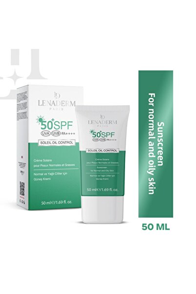 Lenaderm كريم الشمس للتحكم في الزيت من سوليل للبشرة الدهنية والعادية 50 مل