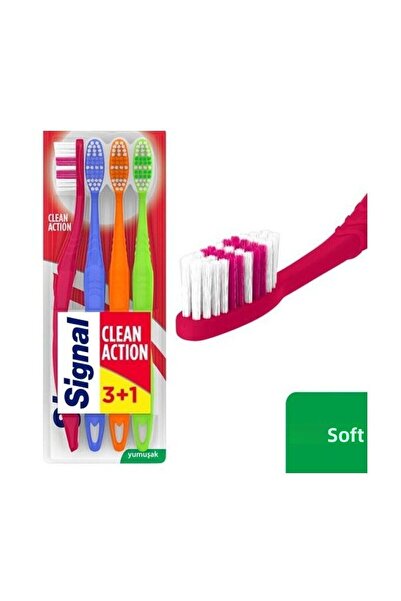 Signal 3+1 Free Soft Toothbrush - Clean Action