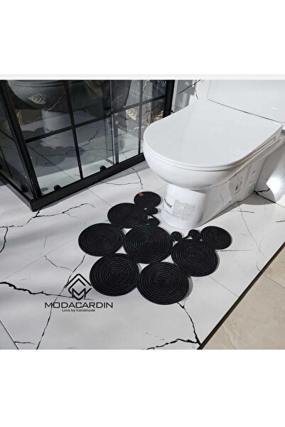 JÜTEX HOME مرحاض الجوت الحديث من الخوص - تفاصيل الممسحة الأمامية