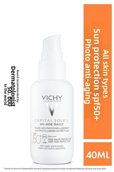 Vichy Capital Soleil Uv Age Daily Spf50 High Protection Face Sunscreen 40ml D...