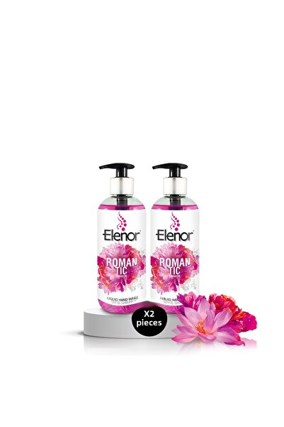 ELENOR صابون سائل لليدين رومانسي 400 مل 2 عبوة