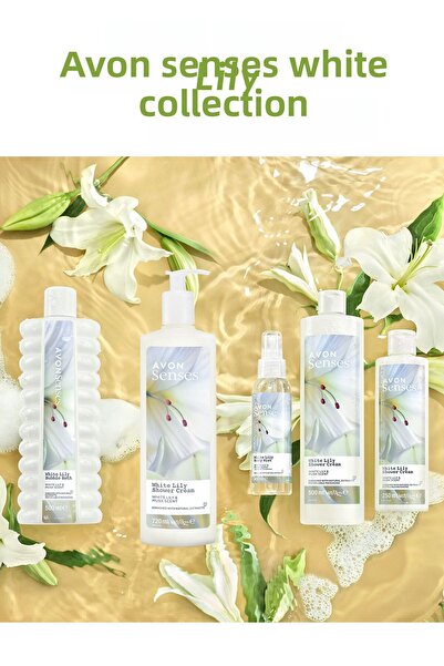AVON Senses White Lily Scented Shower Gel - 720 Ml.