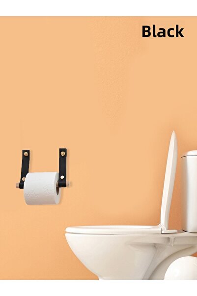 Bundera Wooden Leather Toilet Paper Holder And WC Paper Napkin Holder Hanger ...