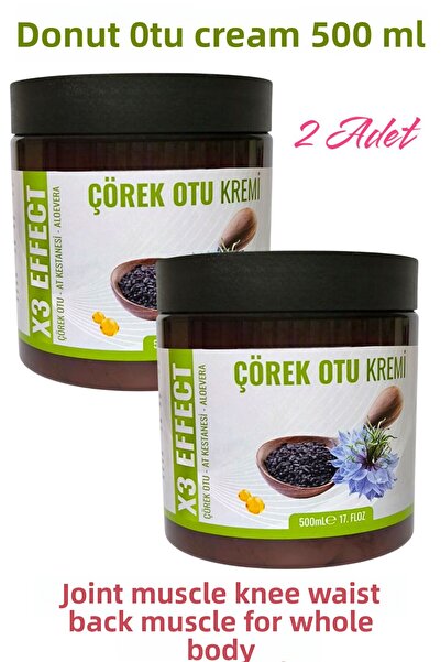 ULFİSU COSMETİCO Black Seed Oil Massage Cream 500 ml 2 Pieces