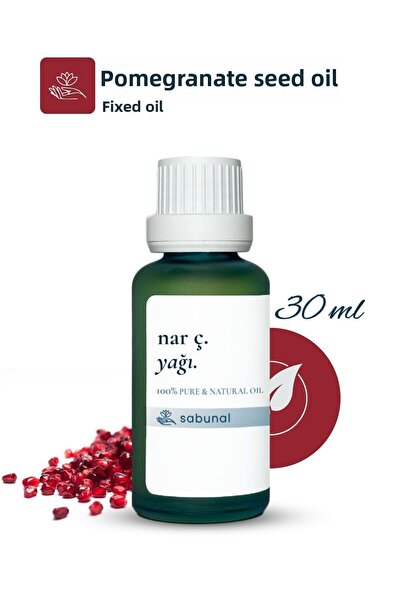sabunal زيت بذور الرمان 30 مل - زيت طبيعي للعناية بالبشرة وتنقيتها