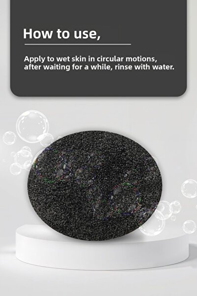 NAUMED صابون إسفنجي طبيعي بخلاصة الكربون المنشط (يساعد على إصلاح البقع والفراولة) 130 جرام