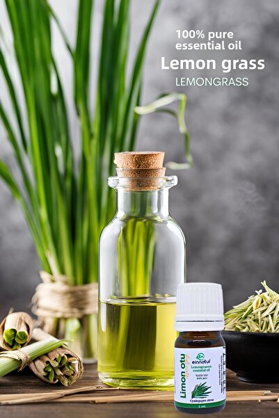 EinNatur عشبة الليمون - زيت الحمضيات سيمبوبوجون النقي 100%، 5 مل من الزيوت ال...