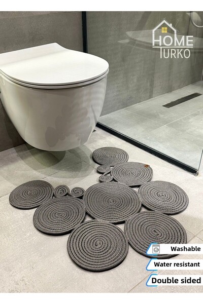 HomeTurko الجوت، القش، ممسحة، حصيرة الحمام، حصيرة مقعد المرحاض، حصيرة مقعد ال...